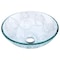 Anzzi Vieno Crystal Clear Floral Vessel Sink with Pop-Up Drain LS-AZ065 - alternate 1